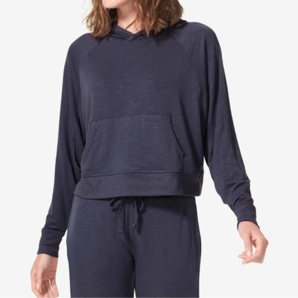 Tommy John Black Crop Hoodie